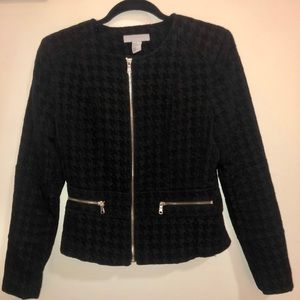 Black Houndstooth H&M Jacket Blazer